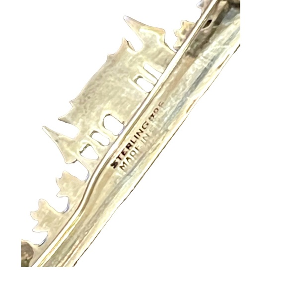 Stunning Antique Sterling Silver 925 Rare Siam Dragon Boat brooch black enamel - Picture 10 of 11